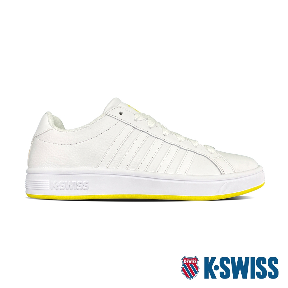 K-SWISS Court Tiebreak時尚運動鞋-女-白/黃