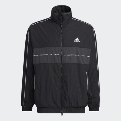 ADIDAS WORD WOVEN JKT 男女運動外套-黑-IA9425