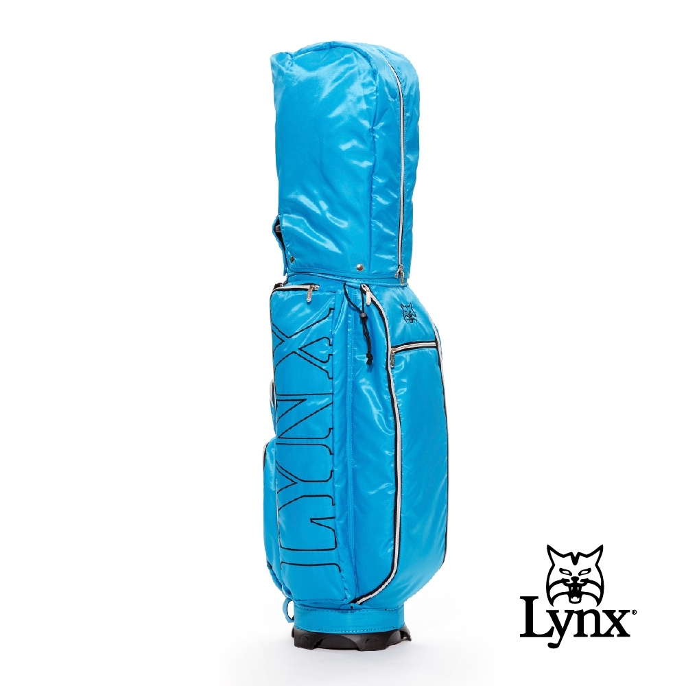 【Lynx Golf】Lynx刺繡輕量9吋口徑四口球桿袋-藍色