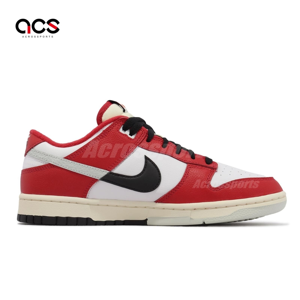 Nike 休閒鞋Dunk Low 男鞋紅白黑芝加哥解構Chicago Split DZ2536-600