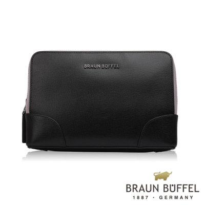 BRAUN BUFFEL 德國小金牛 - 阿梅爾系列手拿包-黑色