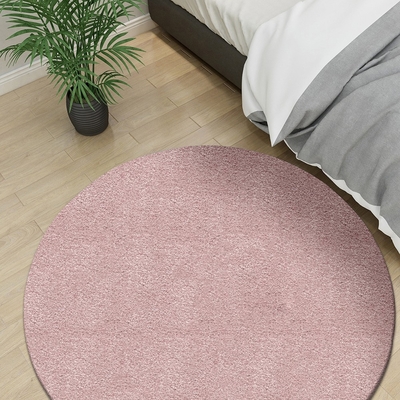 范登伯格 - 巧柔 超柔軟仿羊毛地毯 - 粉紫 (130cm圓)