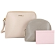 FURLA Boheme 附化妝包x卡片夾牛皮斜背包(燕麥色) product thumbnail 1