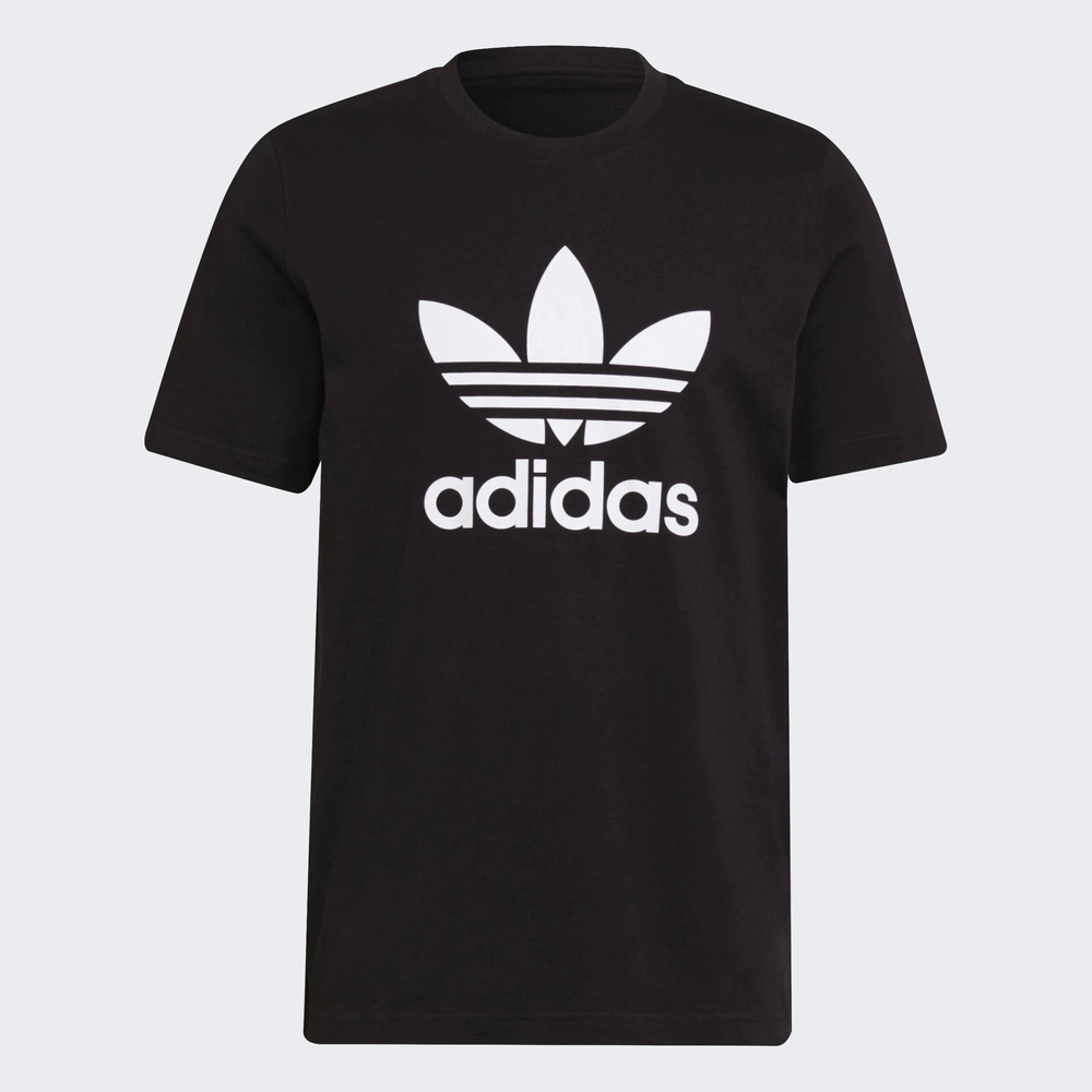 Adidas trefoil T-shirt [H06642] 男女 短袖 上衣 T恤 運動 休閒 愛迪達 黑