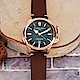 GIORGIO FEDON 1919 經典永恆大三針機械錶(GFCE013)-煙燻綠/45mm product thumbnail 1