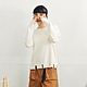 【Dailo】造型衣襬設計長袖針織上衣 卡 杏 咖 (魅力商品) product thumbnail 1