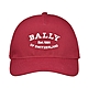 BALLY白字刺繡LOGO棉質棒球帽(紅) product thumbnail 1