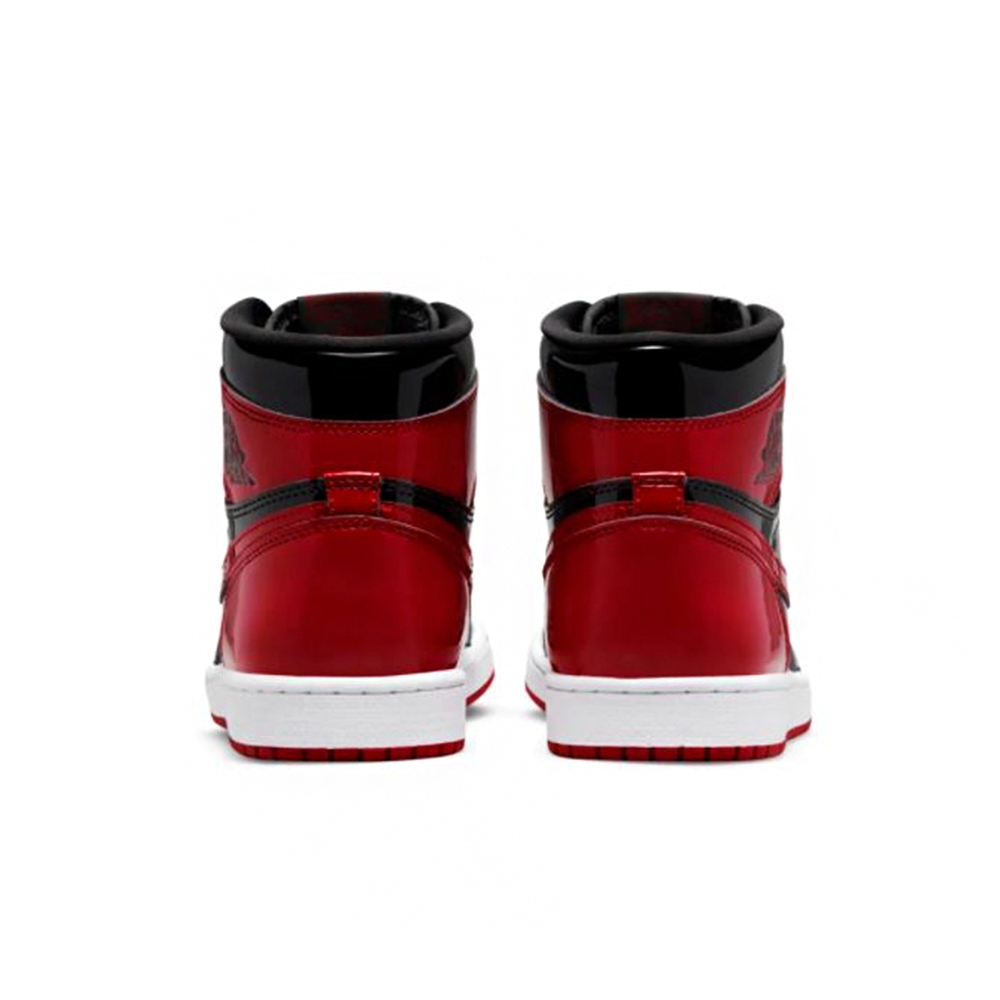 Nike Air Jordan 1代OG 男鞋Patent Bred 亮漆皮經典黑紅配色555088-063