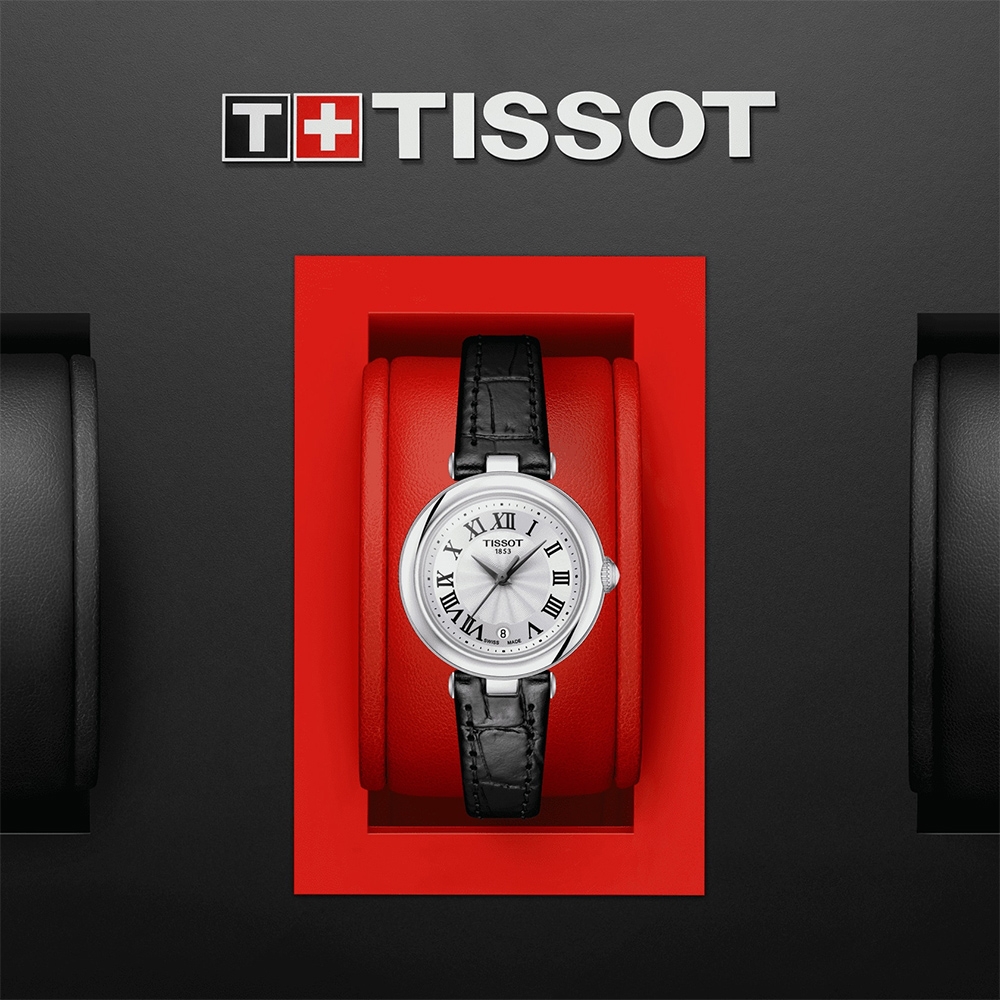 TISSOT 天梭 BELLISSIMA SMALL LADY 羅馬時標女錶-26mm(T1260101601300)