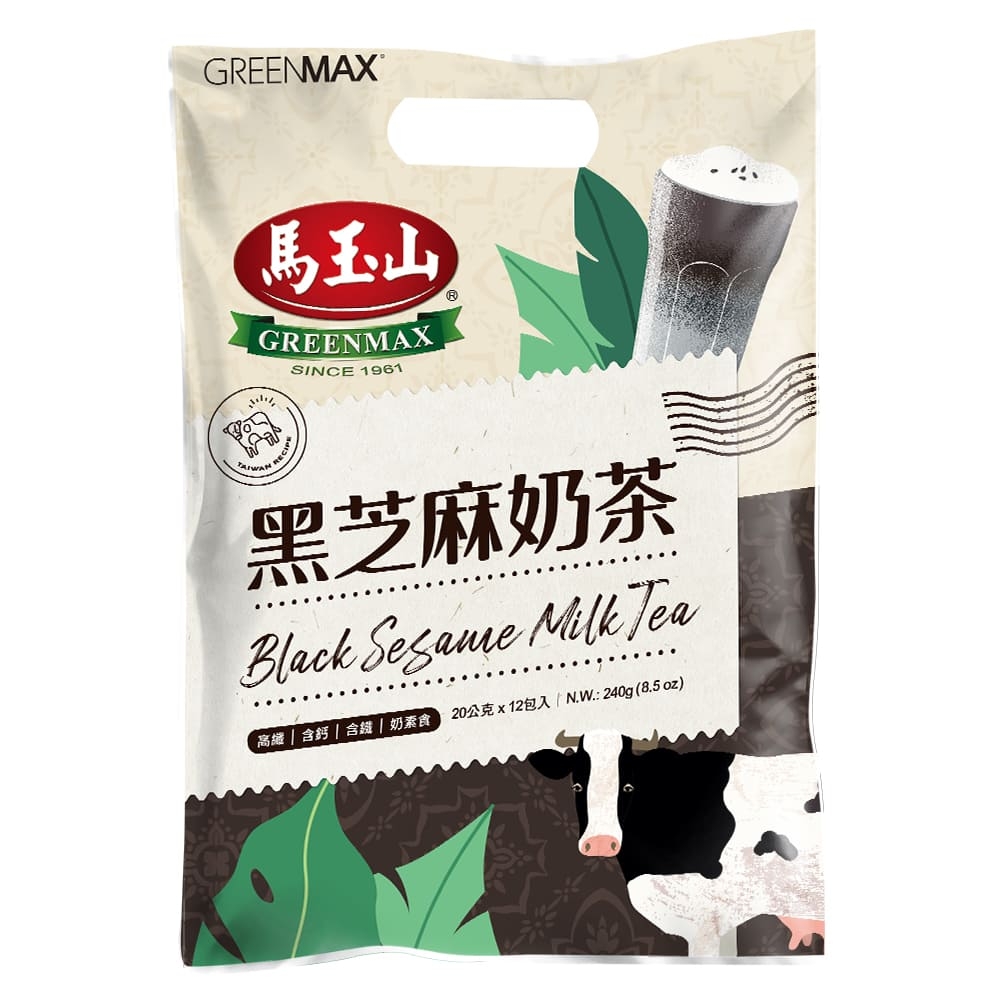 馬玉山 黑芝麻奶茶(20gx12入)