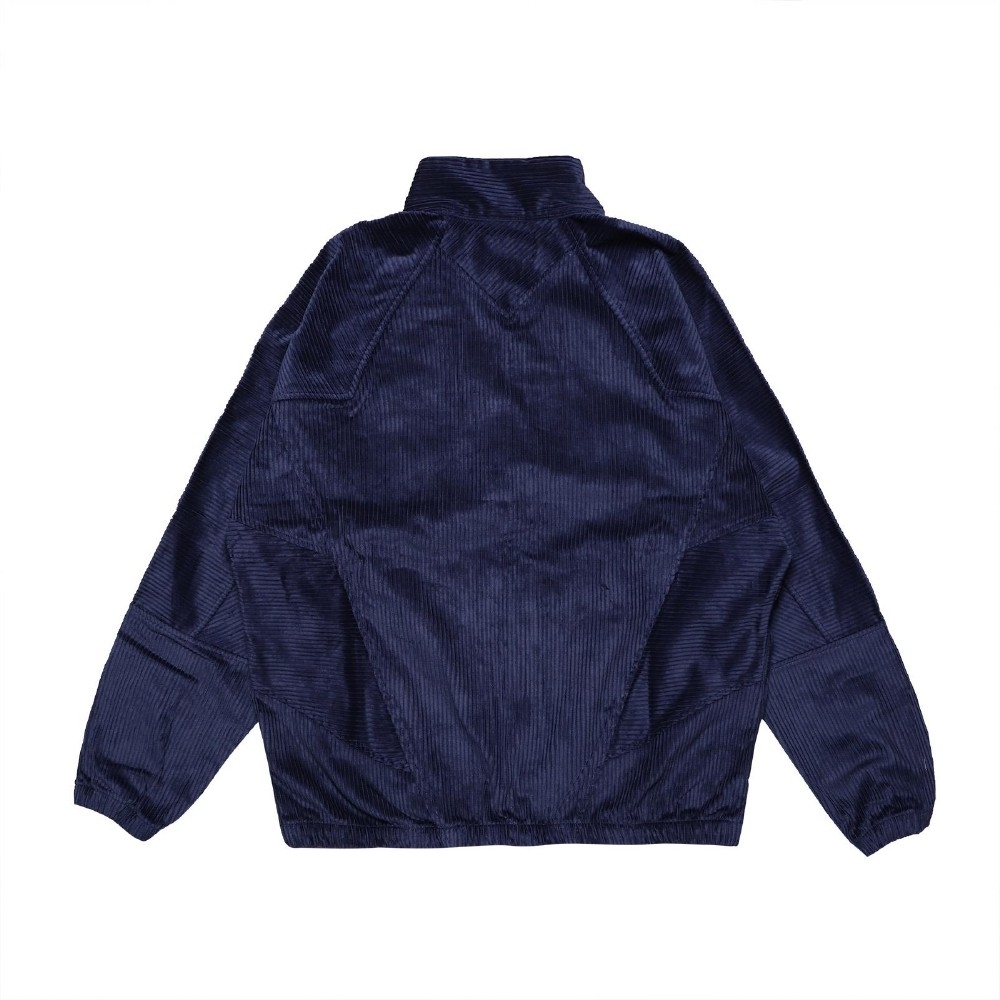 Nike 外套Windrunner Corduroy 男款NSW 運動休閒穿搭燈心絨立領深藍白