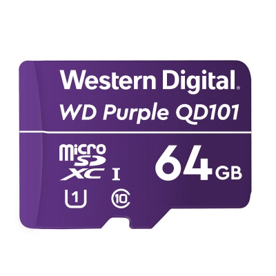 WD 紫標 MicroSDXC 64GB 高耐寫監控記憶卡