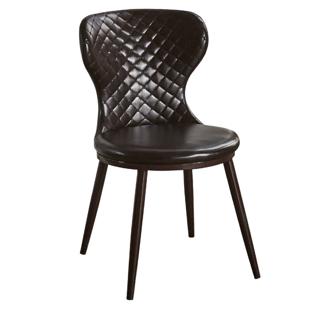 文創集 歌斯威時尚皮革造型餐椅組合(二入組＋二色可選)-46x48x81cm免組