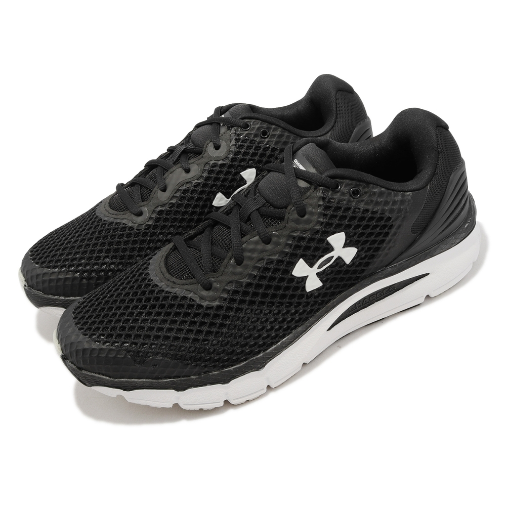 Under Armour 慢跑鞋 Charged Intake 5 男鞋 黑 白 經典 透氣 路跑 運動鞋 UA 3023549001