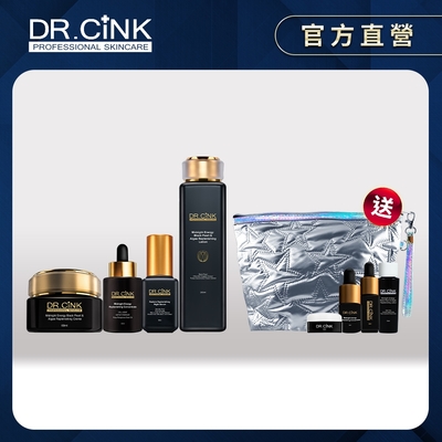 DR.CINK達特聖克 【頂粹修護全套經典組】夜后煥顏露200ml+精華液30ml+超導精華30ml+再生霜60ml