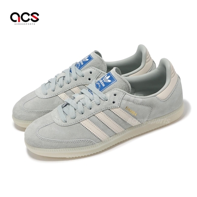 adidas 休閒鞋 Samba OG 男鞋 女鞋 灰 米 麂皮 復古 情侶鞋 德訓鞋 愛迪達 IG6177