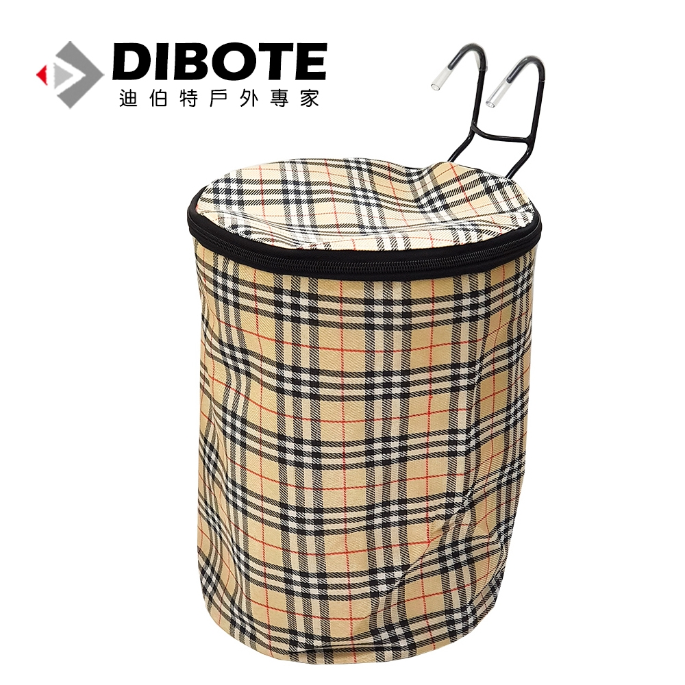 迪伯特DIBOTE 自行車用格紋寵物袋/前置物袋(米格)