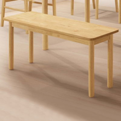 Boden-帕多瓦3.3尺實木長凳/長椅/雙人餐椅/穿鞋椅(原木色)-100x32x45cm
