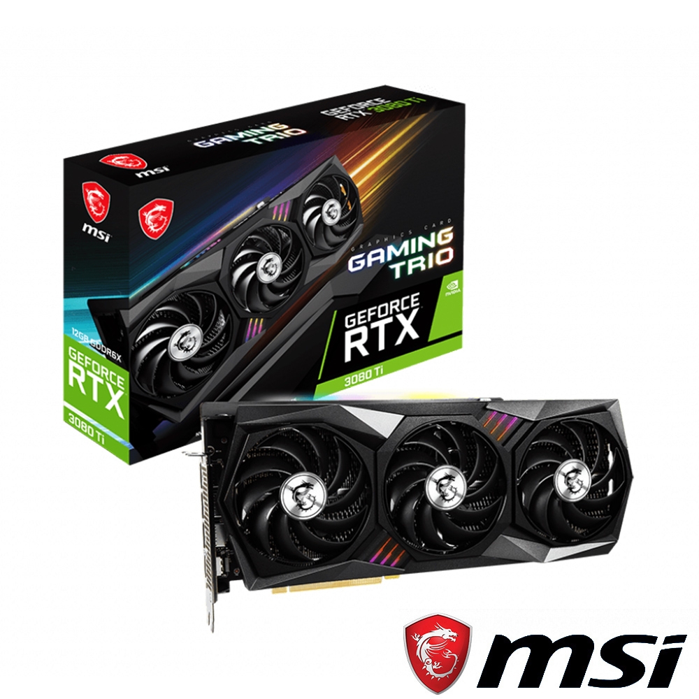 MSI 微星 GeForce RTX3080 Ti GAMING TRIO 12G 顯示卡