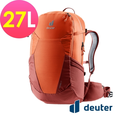 【deuter 德國】 FUTURA 27L透氣網架背包3400321辣椒紅/登山包/健行包/戶外休閒包*