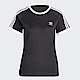 Adidas Slim 3 Str Tee IB7438 女 短袖上衣 T恤 運動 休閒 經典 三葉草 舒適 黑 product thumbnail 1