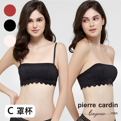 【pierre cardin 皮爾卡登女性內衣】鋼圈集中托高雕花美學內衣-C罩杯