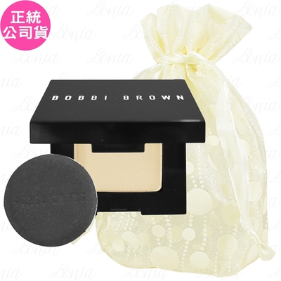 BOBBI BROWN 芭比波朗 輕隱毛孔柔焦蜜粉餅 精巧版(Pale Yellow)(4.6g)旅行袋組(公司貨)