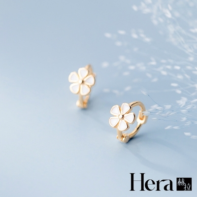 【Hera 赫拉】韓版花朵耳扣甜美愛心耳環 H111041804