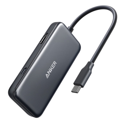 美國Anker三合一HUB集線器(含1個USB 3.0、1個USB-C和1個HDMI)筆電USB-C擴充3埠連接器A83350A1