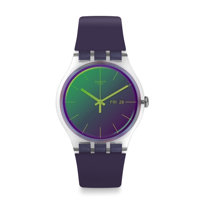 Swatch New Gent 原創系列手錶 POLAPURPLE (41mm) 男錶 女錶 手錶 瑞士錶 錶