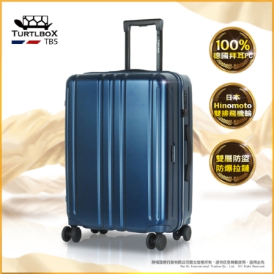 TURTLBOX特托堡斯 行李箱29吋 大容量 TB5 雙層拉鏈 TSA海關鎖 (藍水晶)