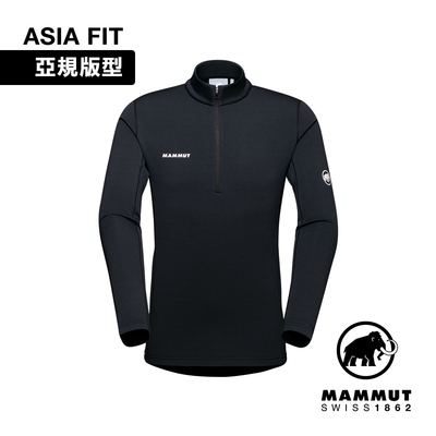 【Mammut】Aenergy ML Half Zip Pull AF Men 保暖立領半拉鍊長袖排汗衣 夜藍 男款 #1016-01120