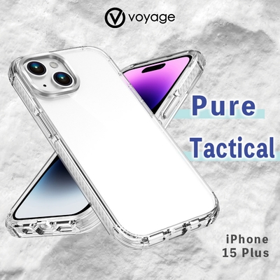 VOYAGE 超軍規防摔保護殼-Pure Tactical 白-iPhone 15 Plus (6.7 )