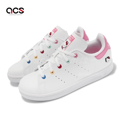 adidas x Hello Kitty 童鞋 Stan Smith C 中童 白 粉 聯名 小朋友 愛迪達 ID7231