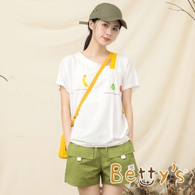 betty’s貝蒂思　前口袋斜邊白條短褲(綠色)