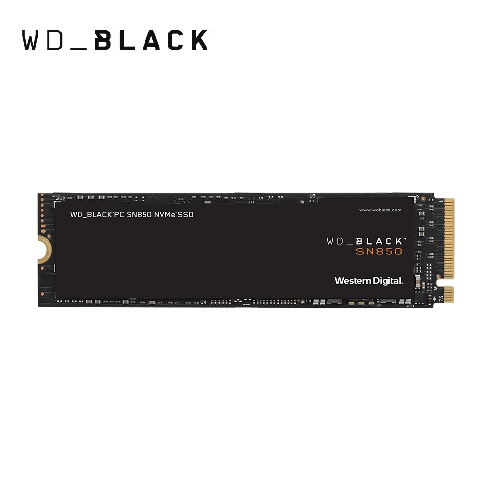 WD 黑標 SN850 1TB M.2 NVMe PCIe SSD固態硬碟(WDS100T1X0E)【讀:7000M/寫:4100M】