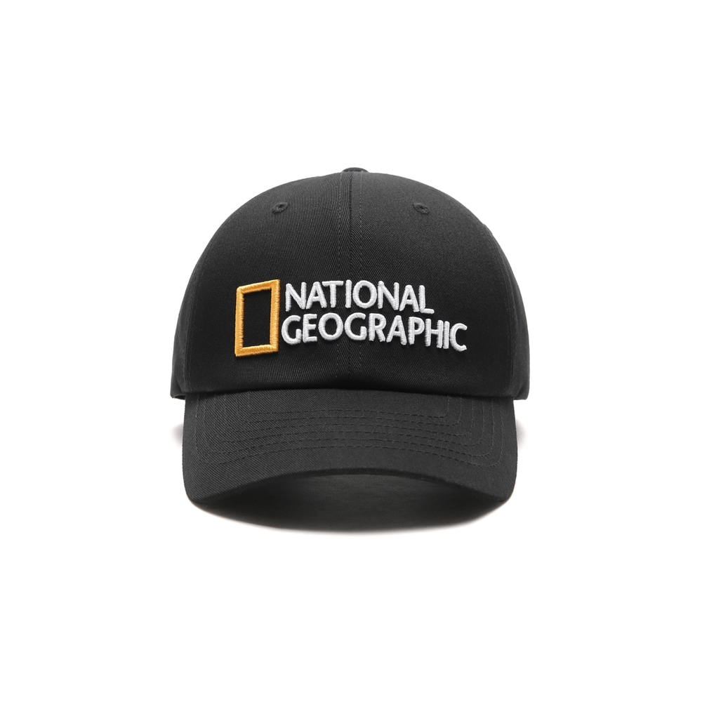 NATIONAL GEOGRAPHIC Soft Fit LOGO Baseball Cap 休閒帽 黑-N215AHA010099
