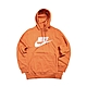 Nike 帽T Pullover Hoodie 運動休閒 男款 NSW 袋鼠口袋 內刷毛 基本款 穿搭 橘 白 BV2974-808 product thumbnail 1