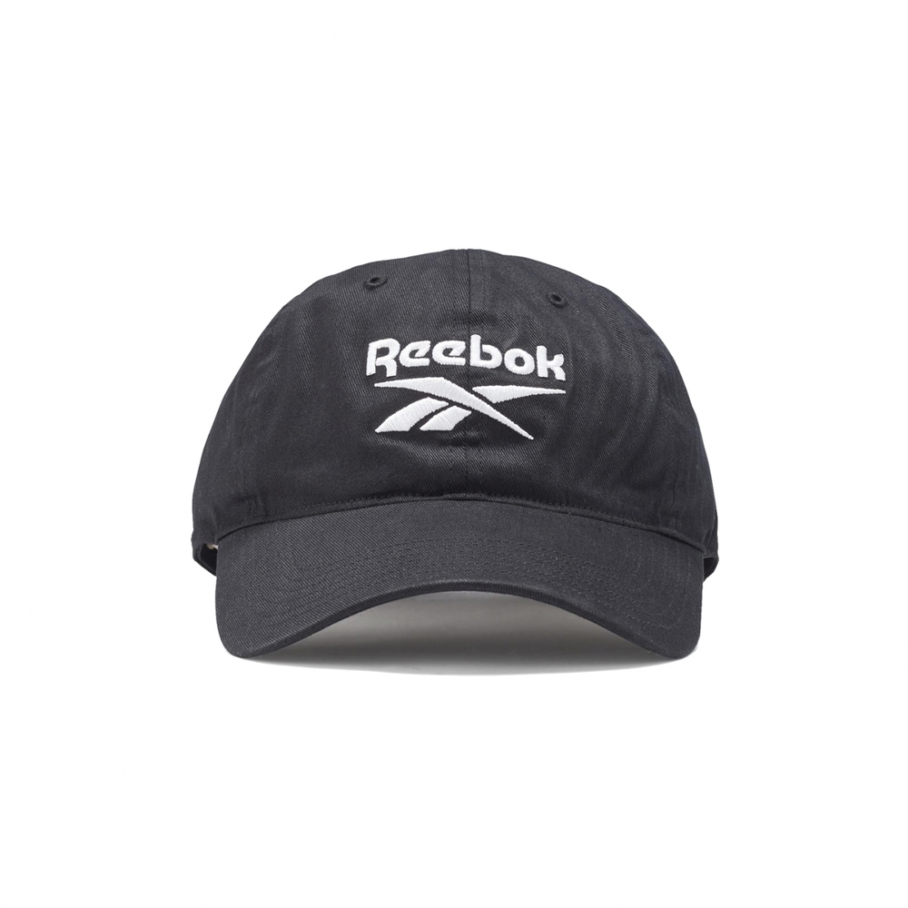 Reebok 棒球帽 TE LOGO Baseball Cap 男女款 黑 基本款 老帽 鴨舌帽 刺繡 Logo GC9863