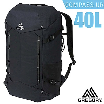 美國 GREGORY Compass UR 40L 全開式減震透氣登山後背包_黑/碳