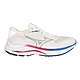 MIZUNO WAVE  RIDER 27 SSW SW 女慢跑鞋-4E J1GD237725 米灰白藍紅 product thumbnail 1