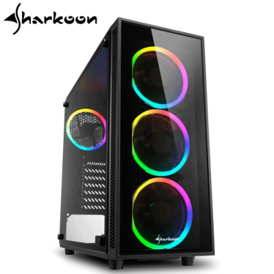 Sharkoon 旋剛 炫彩者 RGB 鋼化玻璃透側 ATX 電腦機殼