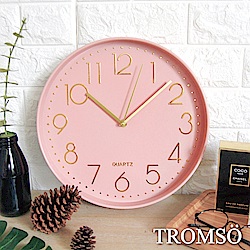 TROMSO 紐約時代玫瑰金靜音時鐘-時代粉紅金