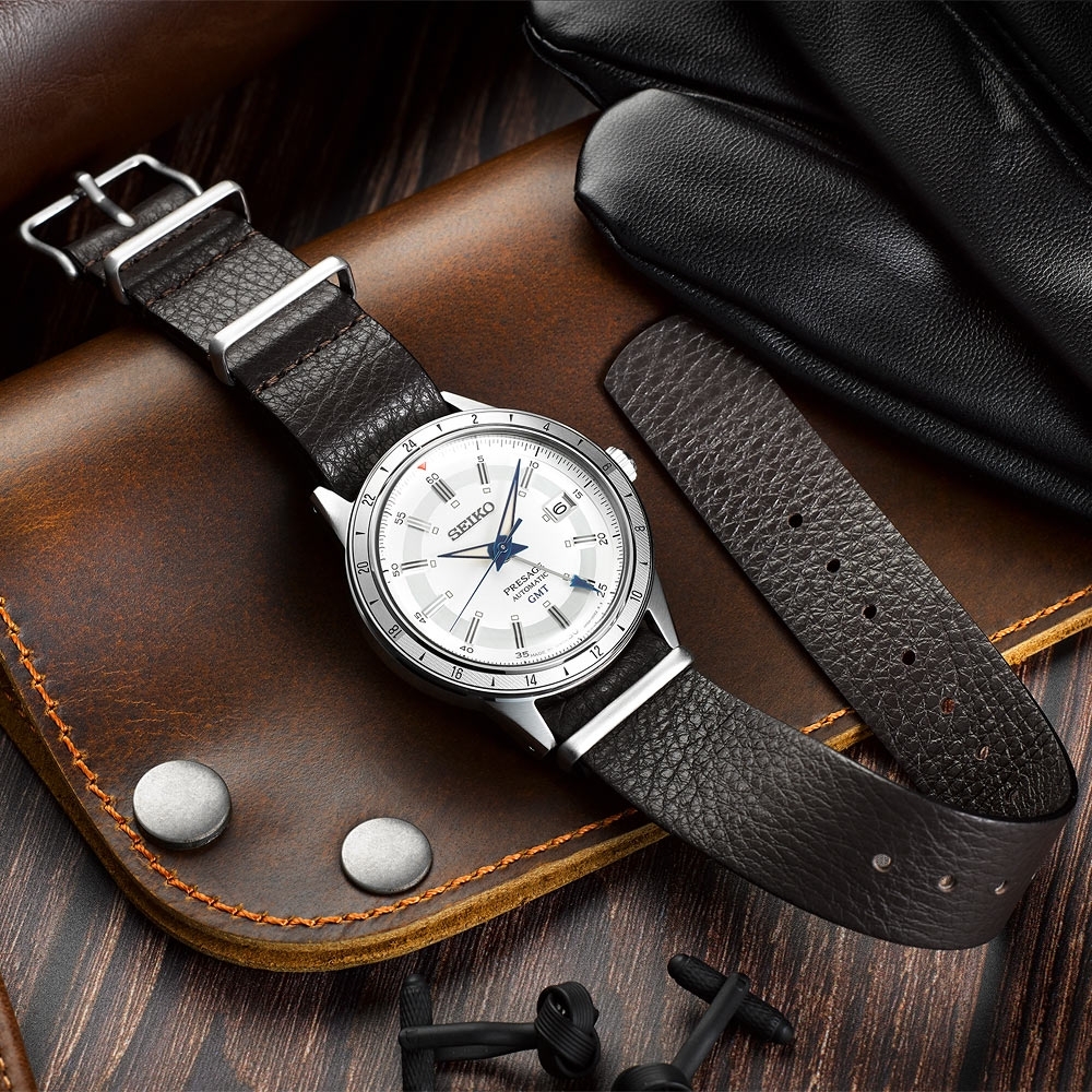 SEIKO 精工 Presage Style60’s系列 製錶110週年限量 GMT機械錶 送禮推薦 (SSK015J1/4R34-00E0J)_SK045