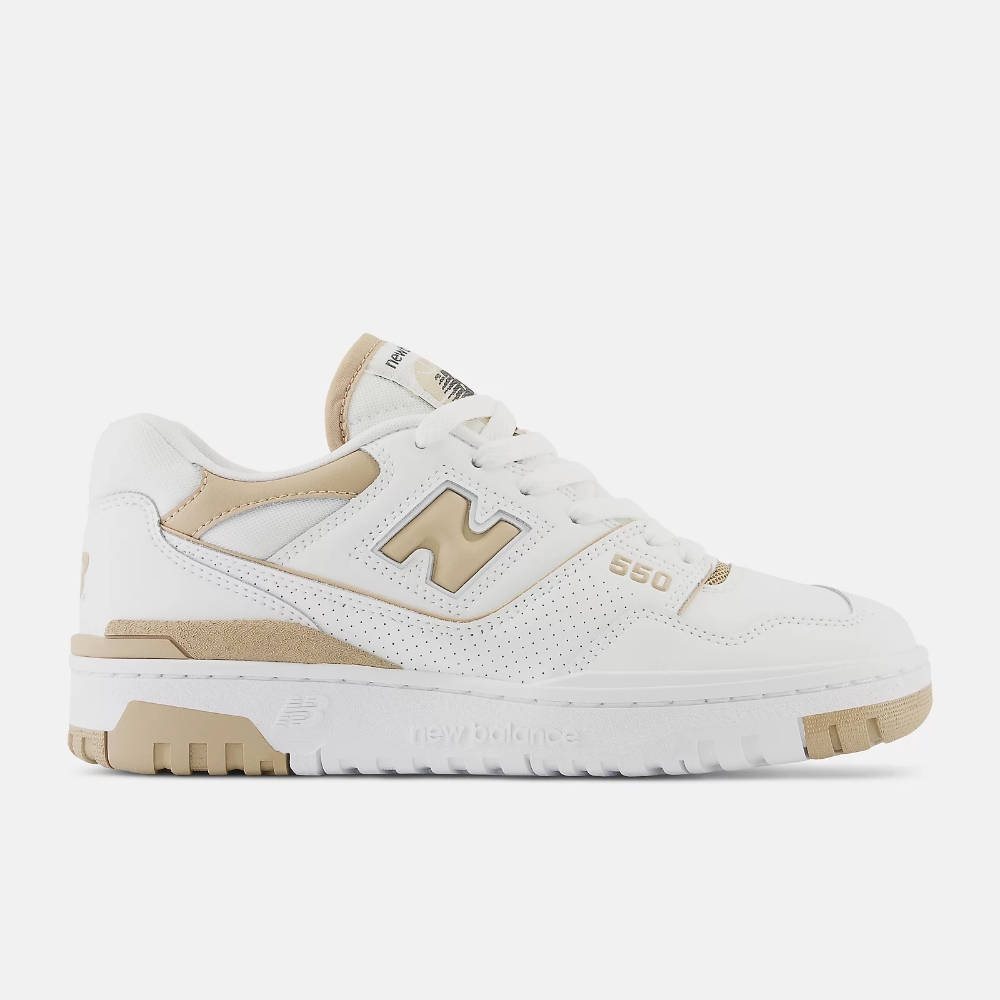 【NEW BALANCE】NB 550 運動鞋 復古鞋 白棕色 男女鞋 B楦 - BBW550BT