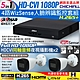 【CHICHIAU】Dahua大華 5MP 4路CVI 1080P數位遠端監控套組(含2MP同軸音頻紅外線攝影機x2) product thumbnail 1
