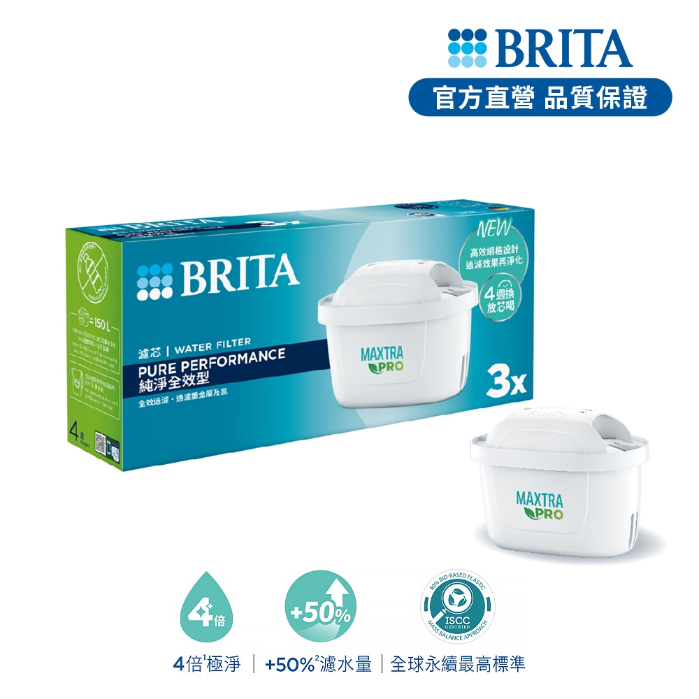 德國BRITA MAXTRA PRO 濾芯-純淨全效型 3入