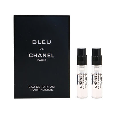 CHANEL香奈兒 BLEU藍色男性香水(淡香精)1.5ml 針管*2入組