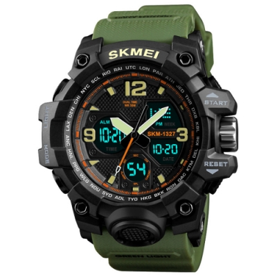 SKMEI 時刻美1341-雙機芯多功能防震防水電子錶(3色任選)