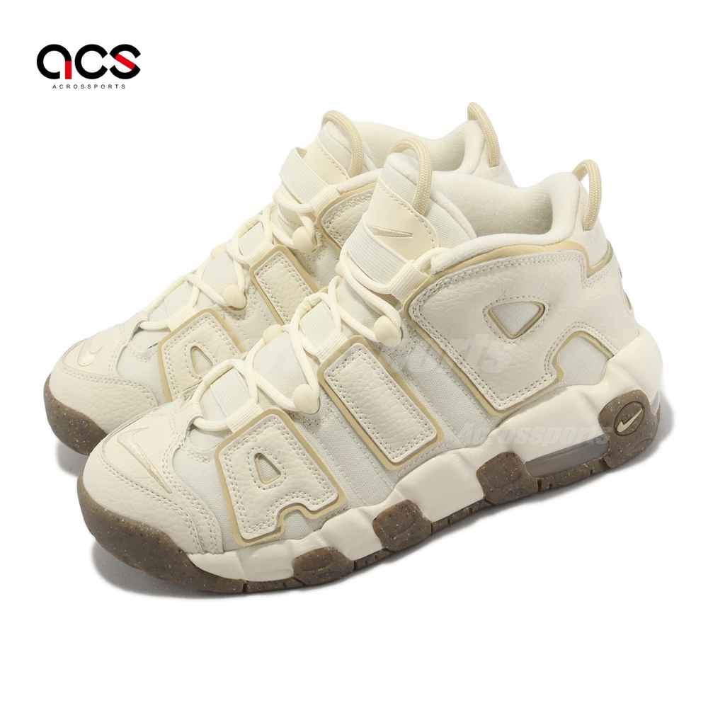 Nike 休閒鞋Air More Uptempo GS 大童鞋女鞋椰奶色大AIR DX1939-100